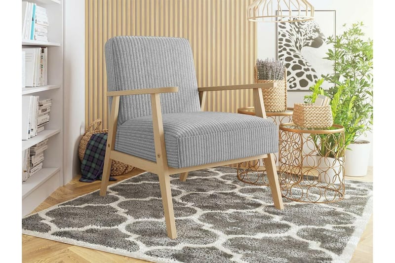 Knocklong Fåtölj Light Grey/Beige - Møbler - Stoler & lenestoler - Lenestoler