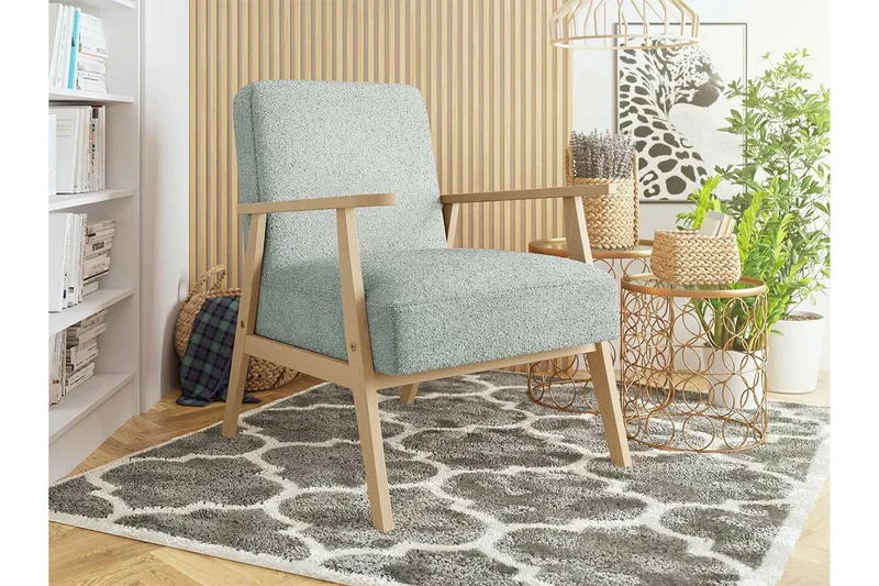 Knocklong Fåtölj Ljusgrå - Møbler - Stoler & lenestoler - Lenestoler