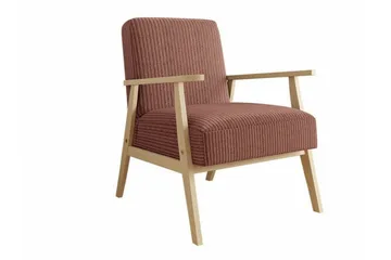 Knocklong Fåtölj Pink/Brown - Møbler - Stoler & lenestoler - Lenestoler