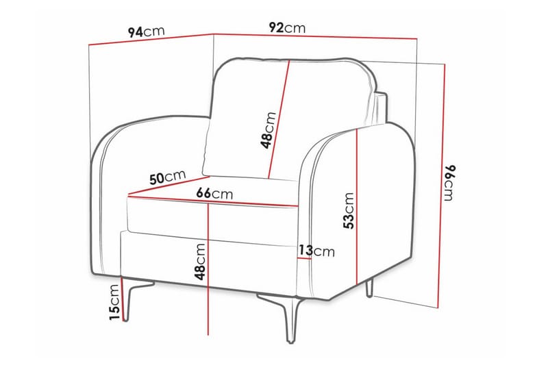 Knocklong Fåtölj Pink - Møbler - Stoler & lenestoler - Lenestoler