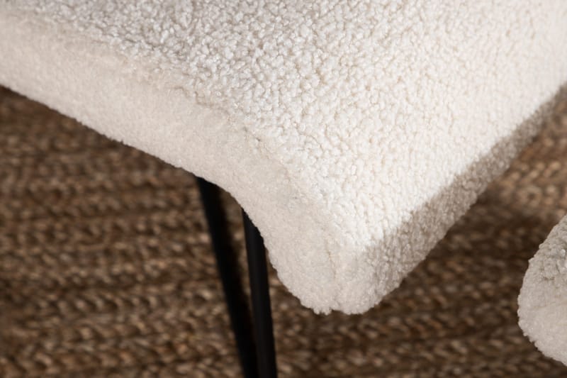 Laconia Lenestol - Hvid - Møbler - Stoler & lenestoler - Lenestoler - Lenestol med fotskammel