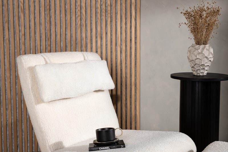 Laconia Lenestol - Hvid - Møbler - Stoler & lenestoler - Lenestoler - Lenestol med fotskammel