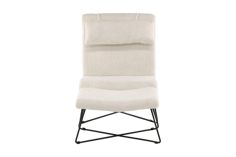 Laconia Lenestol - Hvid - Møbler - Stoler & lenestoler - Lenestoler - Lenestol med fotskammel