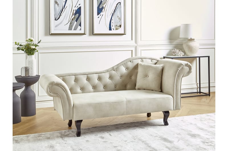 Lattes Sjeselong 192 cm Høyre - Beige - Møbler - Stoler & lenestoler - Lenestoler - Sjeselonglenestol & divanlenestol