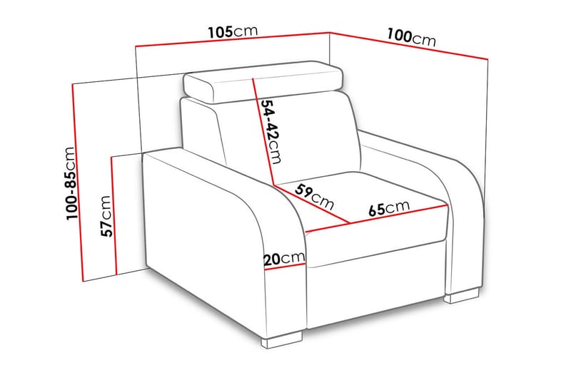 Lavona Lenestol - Brun - Møbler - Stoler & lenestoler - Lenestoler