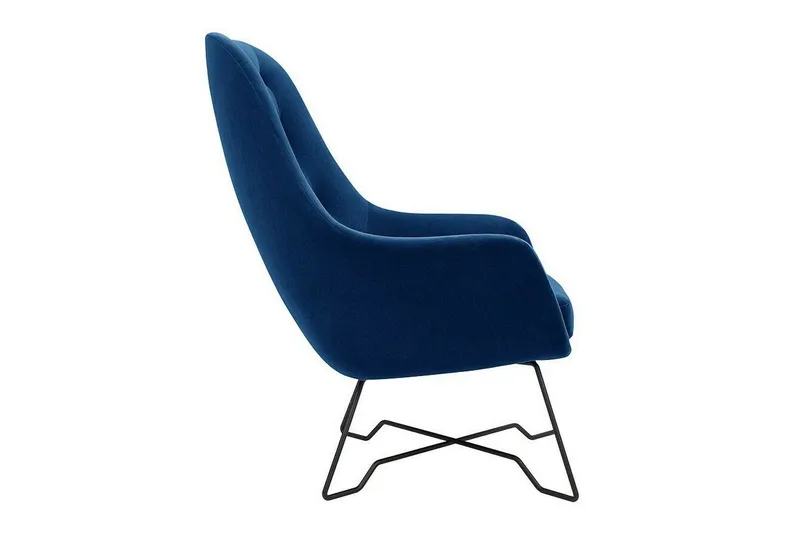 Laytown Fåtölj Dark Blue/Black - Møbler - Stoler & lenestoler - Lenestoler