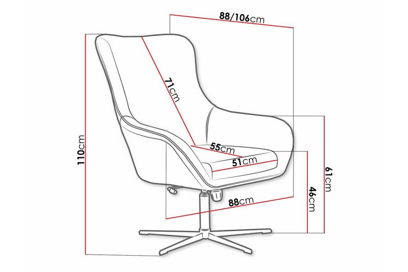 Laytown Fåtölj Dark green - Møbler - Stoler & lenestoler - Lenestoler