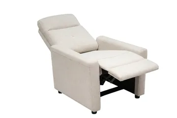 Leia manuell reclinerlenestol i stoff - Beige - Møbler - Stoler & lenestoler - Lenestoler - Recliner & kinostol