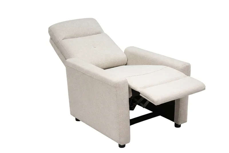 Leia manuell reclinerlenestol i stoff - Beige - Møbler - Stoler & lenestoler - Lenestoler - Recliner & kinostol