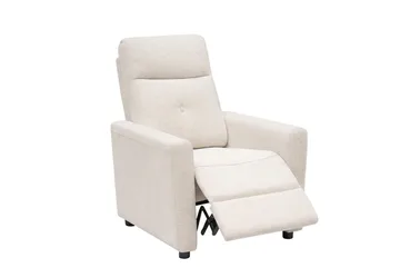 Leia manuell reclinerlenestol i stoff - Beige - Møbler - Stoler & lenestoler - Lenestoler - Recliner & kinostol