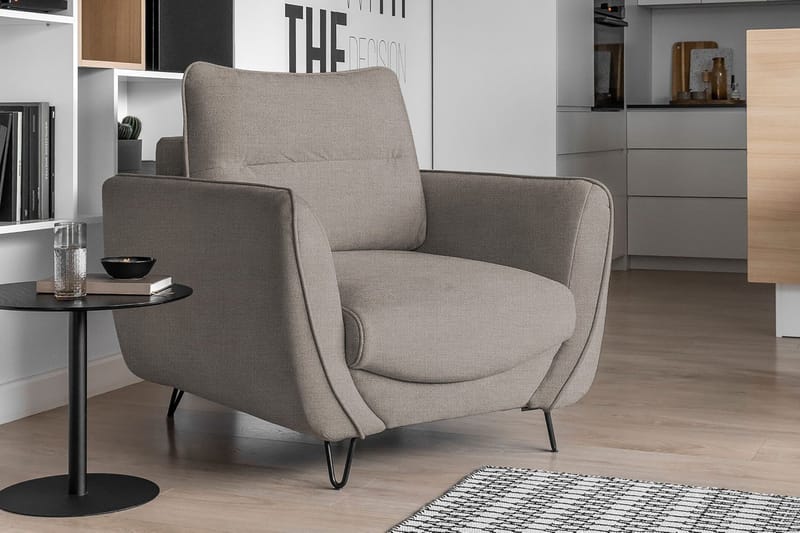 Lence Lenestol - Beige - Møbler - Stoler & lenestoler - Lenestoler