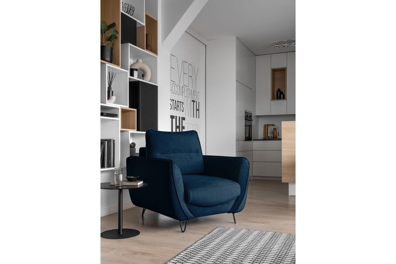 Lence Lenestol - Blå - Møbler - Stoler & lenestoler - Lenestoler