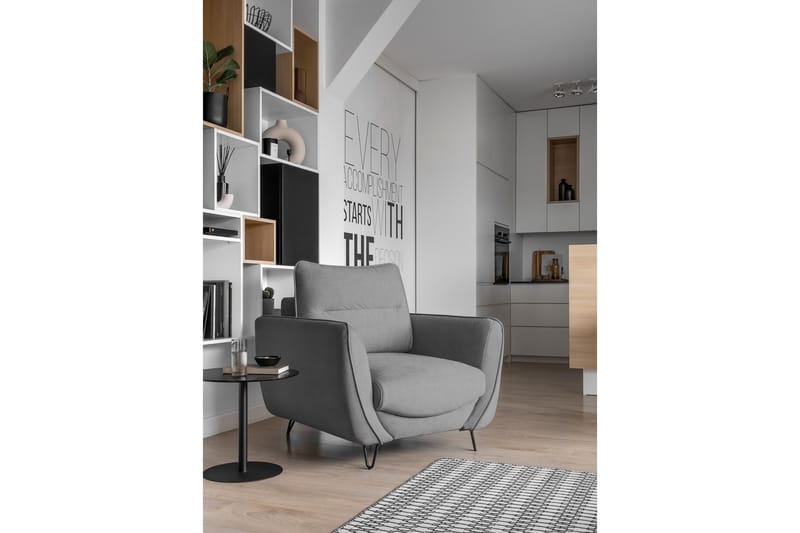 Lence Lenestol - Grå - Møbler - Stoler & lenestoler - Lenestoler