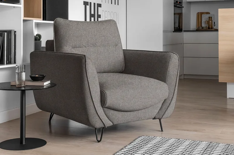 Lence Lenestol - Grå - Møbler - Stoler & lenestoler - Lenestoler