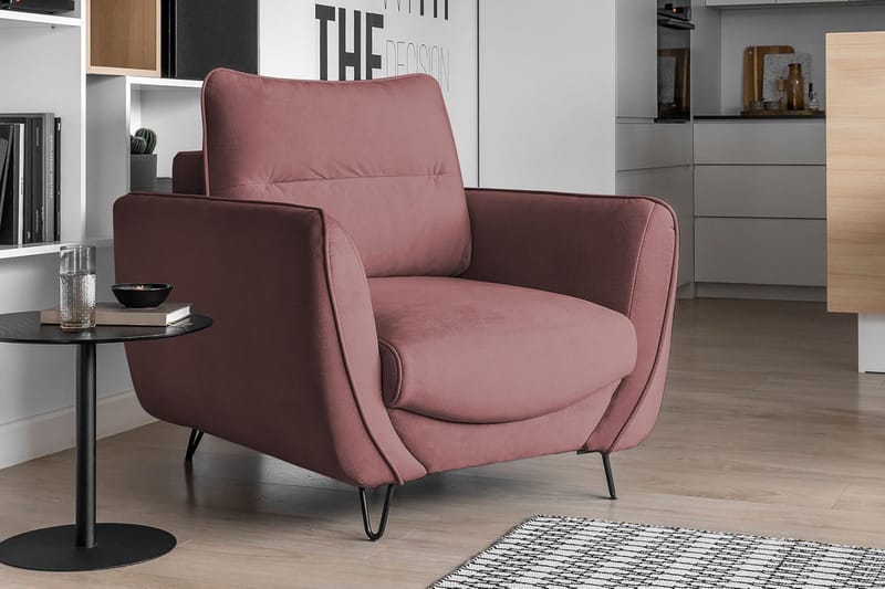 Lence Lenestol - Rosa - Møbler - Stoler & lenestoler - Lenestoler