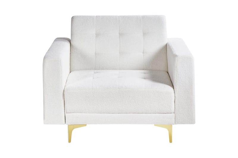 Lenestol Aberdeen - Hvitt, gull, Hvit, gull - Møbler - Stoler & lenestoler - Lenestoler