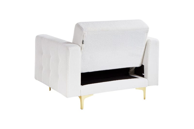 Lenestol Aberdeen - Hvitt, gull, Hvit, gull - Møbler - Stoler & lenestoler - Lenestoler