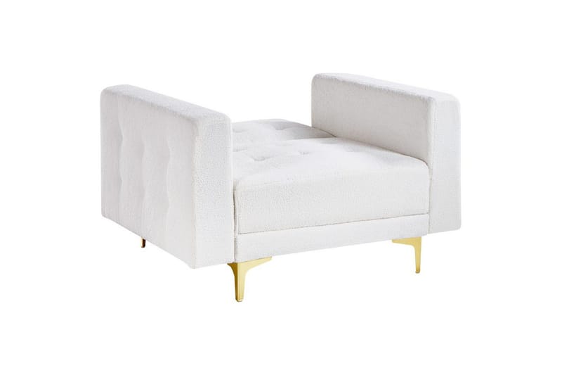 Lenestol Aberdeen - Hvitt, gull, Hvit, gull - Møbler - Stoler & lenestoler - Lenestoler