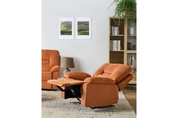 Lenestol Alnor Oransje - Oransje - Møbler - Stoler & lenestoler - Lenestoler - Recliner & kinostol