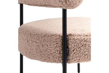 Lenestol Alpha Beige/svart - Beige/svart - Møbler - Stoler & lenestoler - Lenestoler - Lenestoler uten armlene