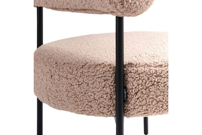 Lenestol Alpha Beige/svart - Beige/svart - Møbler - Stoler & lenestoler - Lenestoler - Lenestoler uten armlene