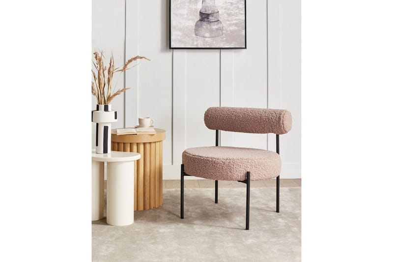 Lenestol Alpha Beige/svart - Beige/svart - Møbler - Stoler & lenestoler - Lenestoler - Lenestoler uten armlene