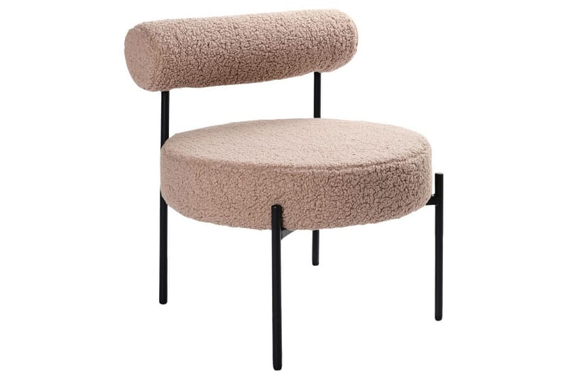 Lenestol Alpha Beige/svart - Beige/svart - Møbler - Stoler & lenestoler - Lenestoler - Lenestoler uten armlene