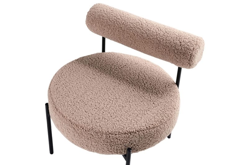 Lenestol Alpha Beige/svart - Beige/svart - Møbler - Stoler & lenestoler - Lenestoler - Lenestoler uten armlene