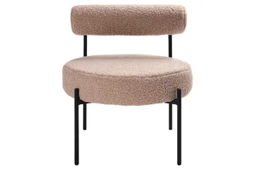 Lenestol Alpha Beige/svart - Beige/svart - Møbler - Stoler & lenestoler - Lenestoler - Lenestoler uten armlene