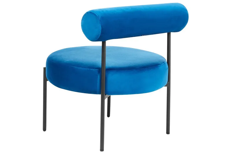 Lenestol Alpha - Blå, Svart - Møbler - Stoler & lenestoler - Lenestoler - Lenestoler uten armlene