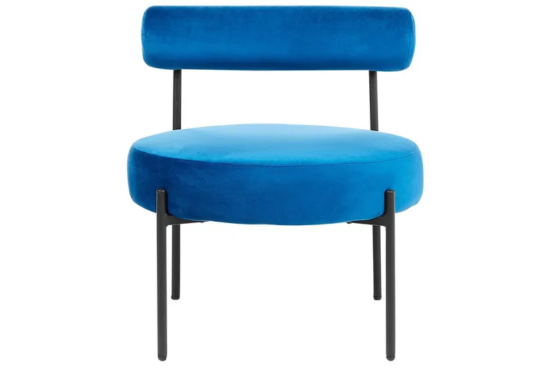 Lenestol Alpha - Blå, Svart - Møbler - Stoler & lenestoler - Lenestoler - Lenestoler uten armlene