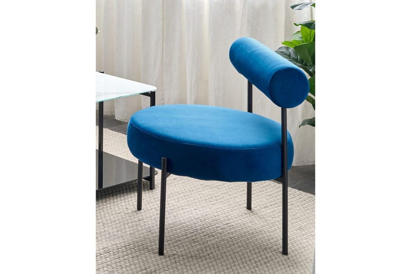 Lenestol Alpha - Blå, Svart - Møbler - Stoler & lenestoler - Lenestoler - Lenestoler uten armlene