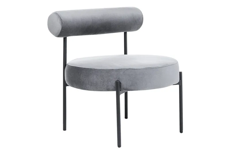 Lenestol Alpha - Grå, svart - Møbler - Stoler & lenestoler - Lenestoler - Lenestoler uten armlene