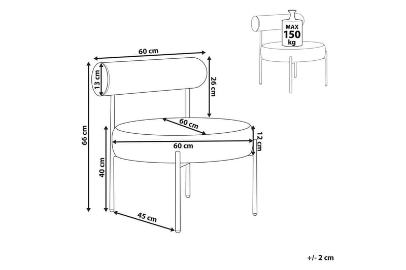 Lenestol Alpha - Hvit, Svart - Møbler - Stoler & lenestoler - Lenestoler - Lenestoler uten armlene
