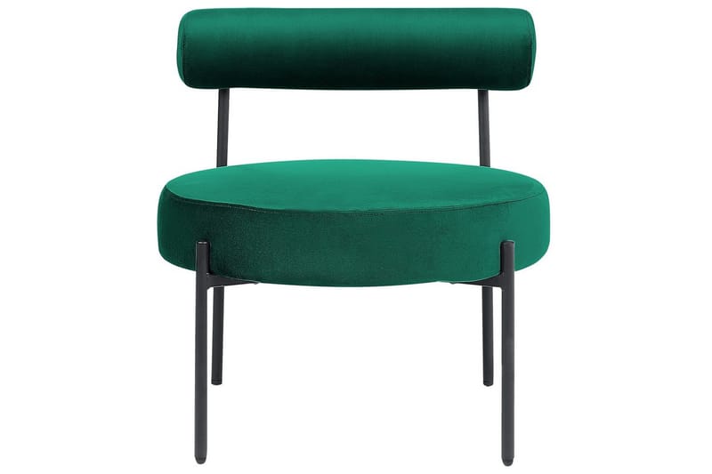 Lenestol Alpha - Smaragdgrønn, Svart - Møbler - Stoler & lenestoler - Lenestoler - Lenestoler uten armlene