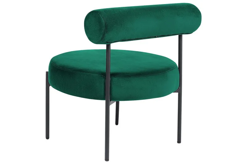Lenestol Alpha - Smaragdgrønn, Svart - Møbler - Stoler & lenestoler - Lenestoler - Lenestoler uten armlene