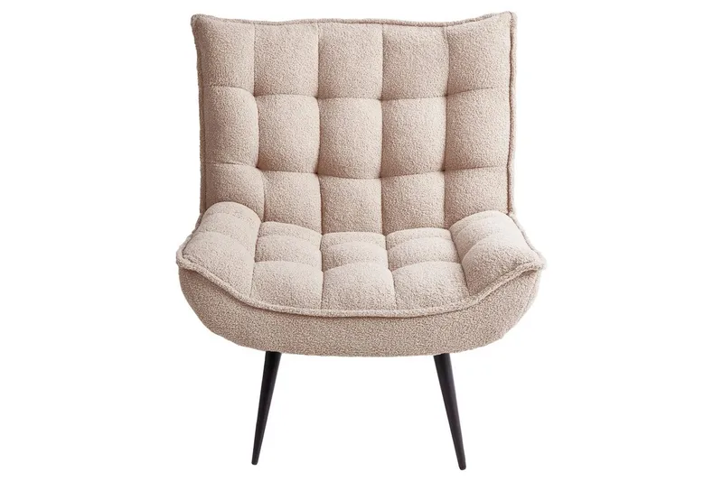 Lenestol Alvesta Beige/svart - Beige/svart - Møbler - Stoler & lenestoler - Lenestoler - Lenestoler uten armlene