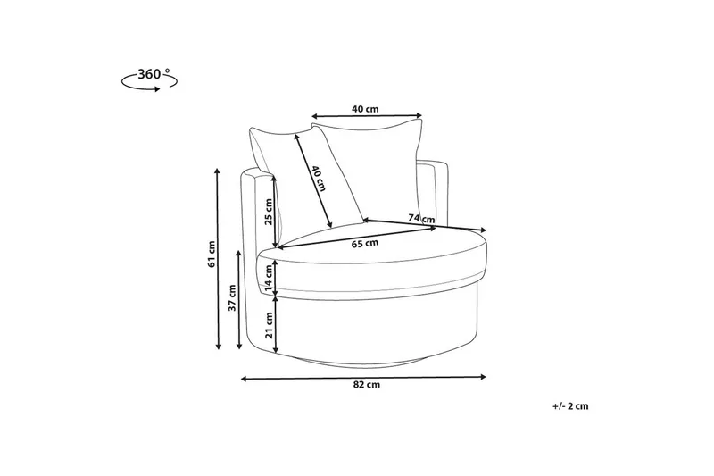 Lenestol Dalby Beige - Beige - Møbler - Stoler & lenestoler - Lenestoler - Recliner & kinostol