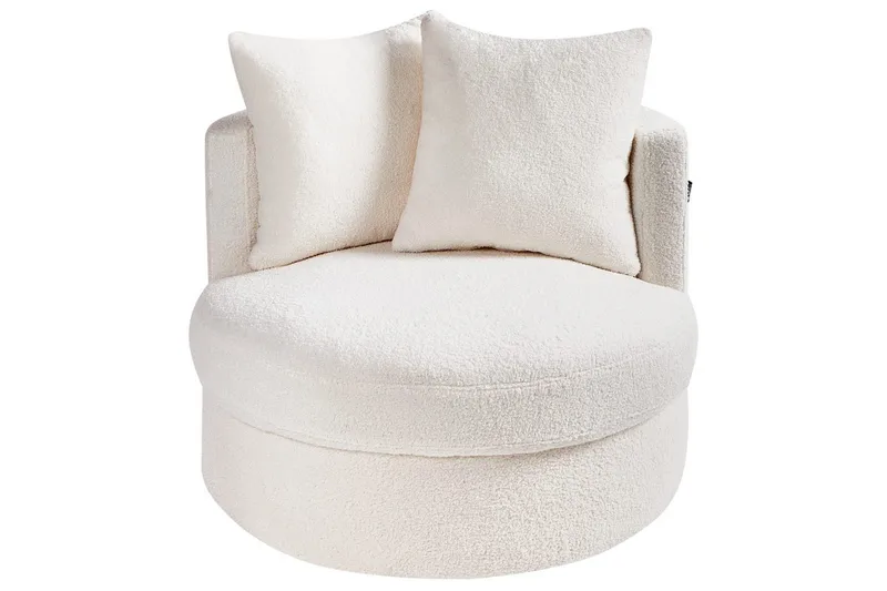 Lenestol Dalby Hvit - Hvit - Møbler - Stoler & lenestoler - Lenestoler - Lenestoler uten armlene