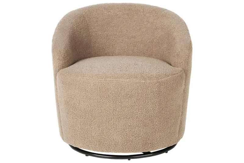 Lenestol Davik Beige/svart - Beige/svart - Møbler - Stoler & lenestoler - Lenestoler - Klubblenestol