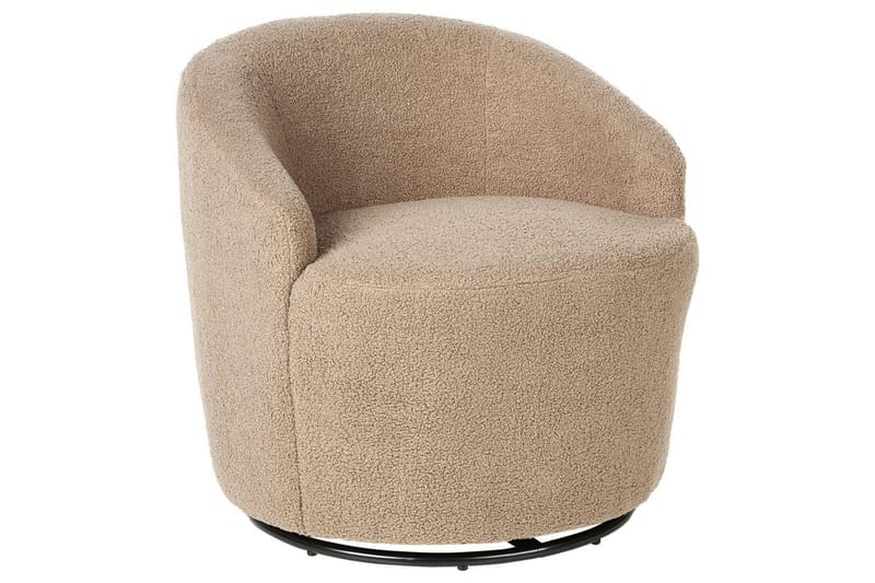 Lenestol Davik Beige/svart - Beige/svart - Møbler - Stoler & lenestoler - Lenestoler - Klubblenestol