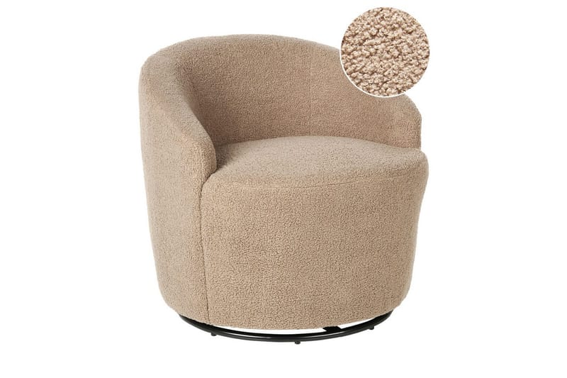 Lenestol Davik Beige/svart - Beige/svart - Møbler - Stoler & lenestoler - Lenestoler - Lenestoler uten armlene