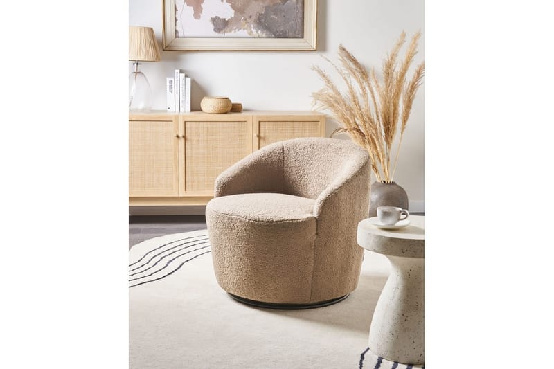Lenestol Davik Beige/svart - Beige/svart - Møbler - Stoler & lenestoler - Lenestoler - Lenestoler uten armlene