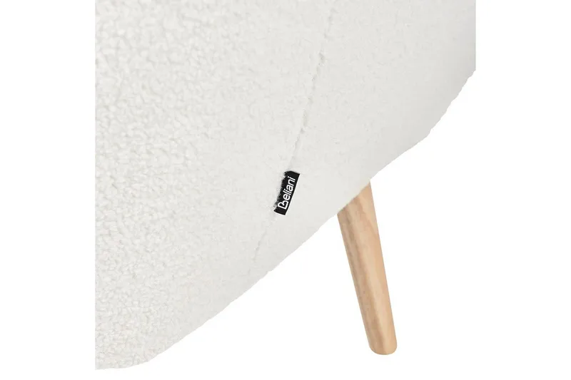 Lenestol Drammen Hvit/lyst tre - Hvit/lyst tre - Møbler - Stoler & lenestoler - Lenestoler - Klubblenestol