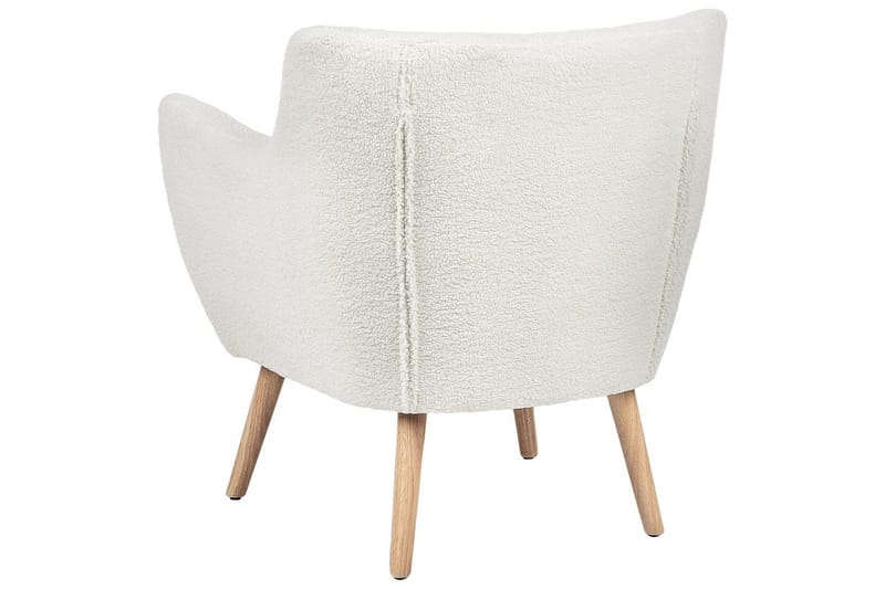 Lenestol Drammen Hvit/lyst tre - Hvit/lyst tre - Møbler - Stoler & lenestoler - Lenestoler - Klubblenestol