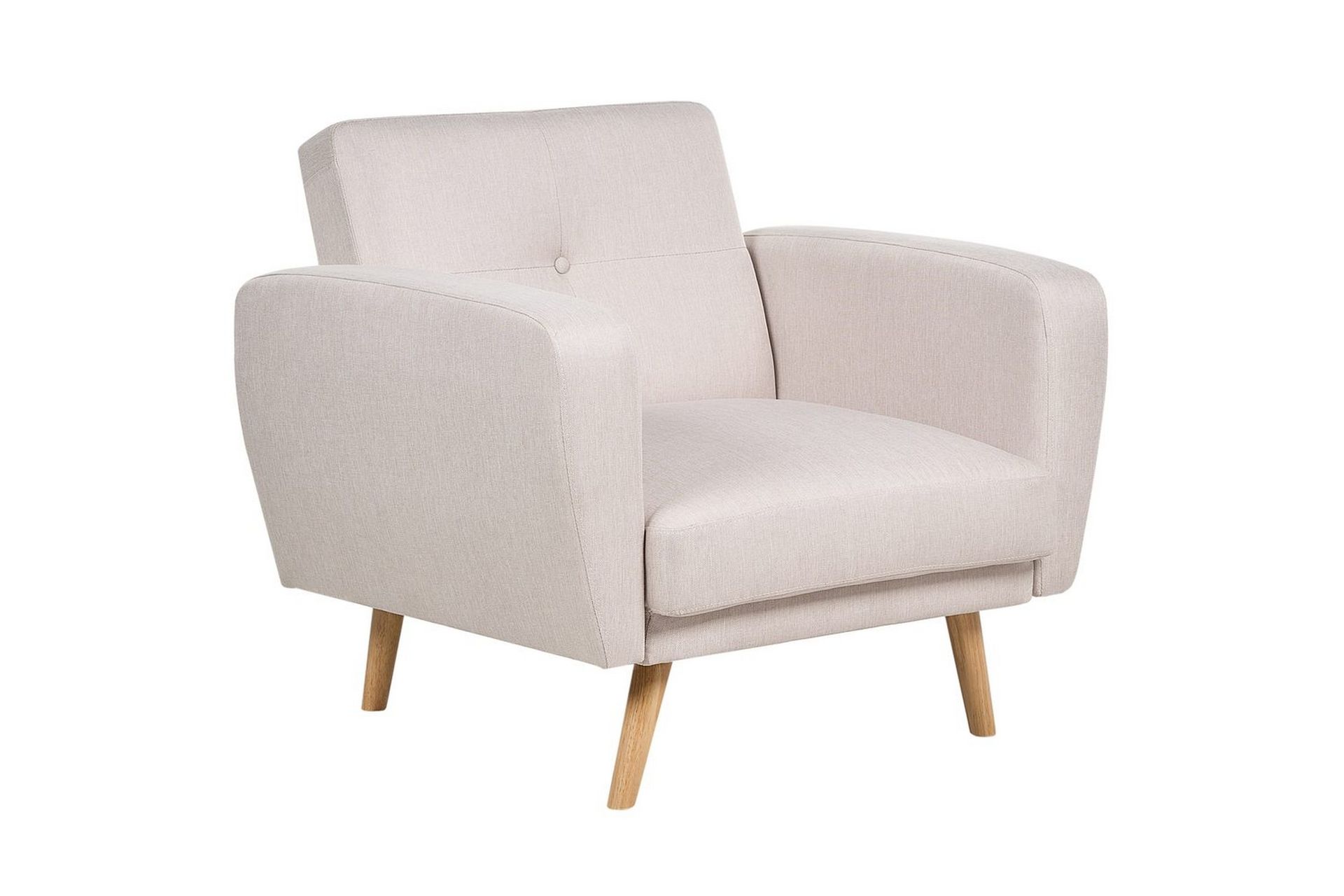 Lenestol Florli Beige/lyst tre - Beige/lyst tre - Møbler - Stoler & lenestoler - Lenestoler - Klubblenestol