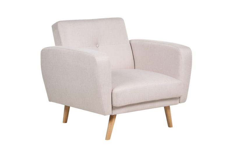Lenestol Florli Beige/lyst tre - Beige/lyst tre - Møbler - Stoler & lenestoler - Lenestoler - Klubblenestol