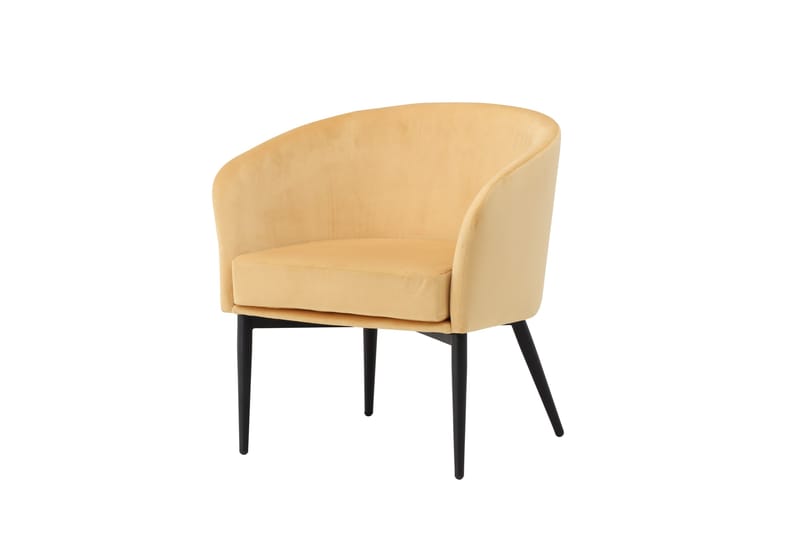 Lenestol Fluffy - Gul - Møbler - Stoler & lenestoler - Lenestoler - Klubblenestol