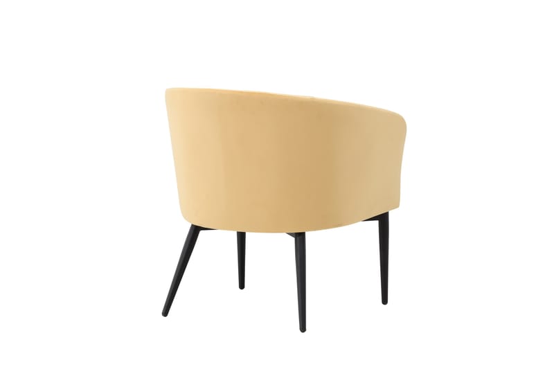 Lenestol Fluffy - Gul - Møbler - Stoler & lenestoler - Lenestoler - Klubblenestol