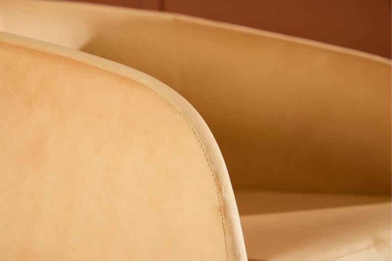 Lenestol Fluffy - Gul - Møbler - Stoler & lenestoler - Lenestoler - Klubblenestol